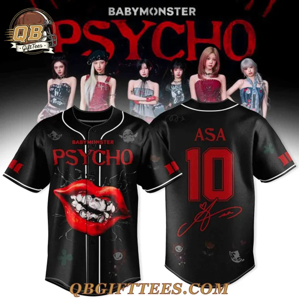 BABYMONSTER PSYCHO ASA We Go Up Tour Baseball Jersey