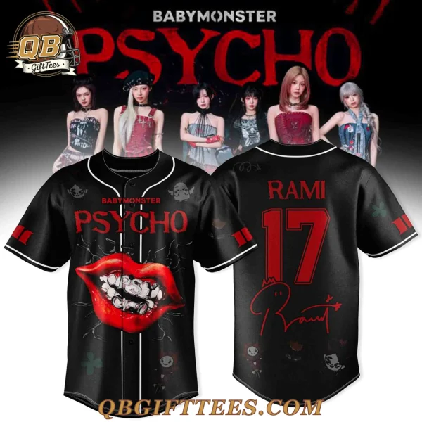 BABYMONSTER PSYCHO RAMI We Go Up Tour Baseball Jersey