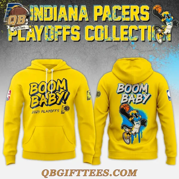 Boom Baby Indiana Pacers 2025 Edition Hoodie NBA Playoffs
