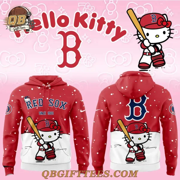 Boston Red Sox x Hello Kitty Limited Edition special gifts for Christmas Hoodie
