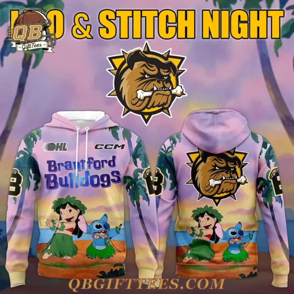 Brantford Bulldogs x Lilo and Stitch Night Limited Edition Hoodie