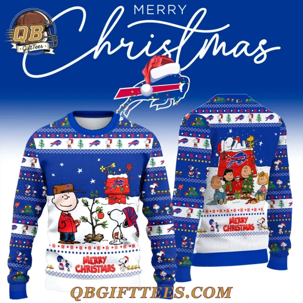 Buffalo Bills 2025 Snoopy Christmas Ugly Sweater