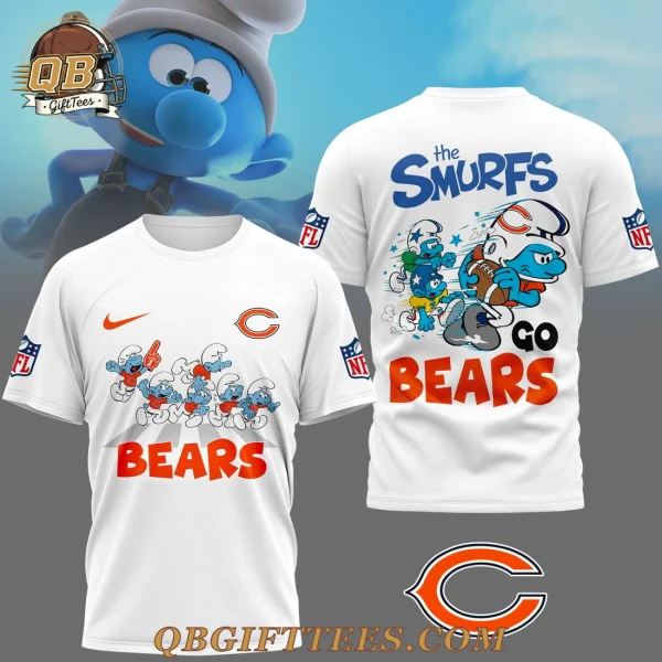Chicago Bears x The Smurfs 3D T-Shirt