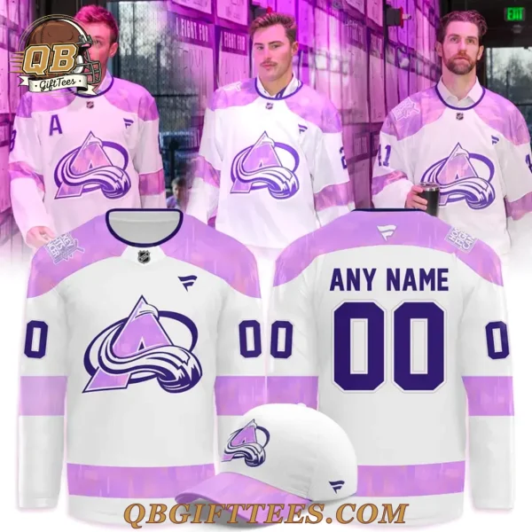 Colorado Avalanche Cancer Night 2025 Edition Jersey