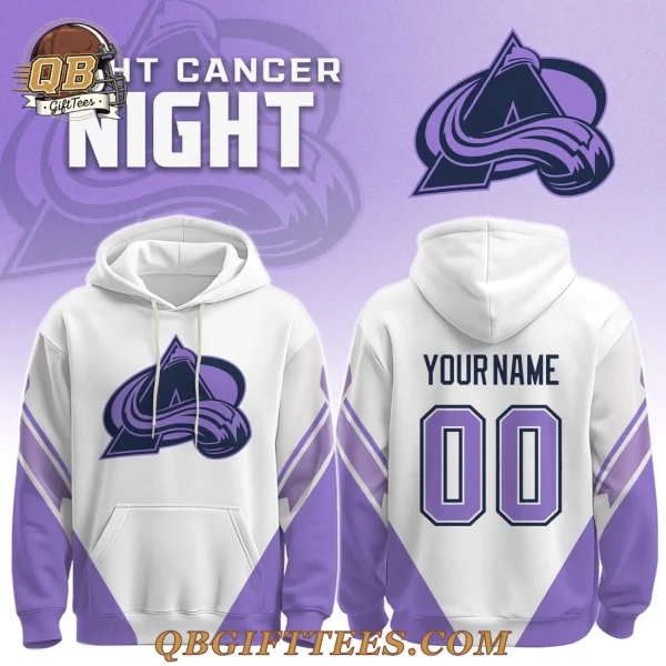 Colorado Avalanche Hockey Fights Cancer Special Edition Hoodie