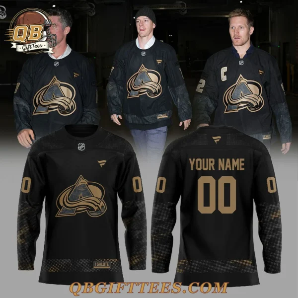 Colorado Avalanche Military Appreciation Night Custom Name Hockey Jersey