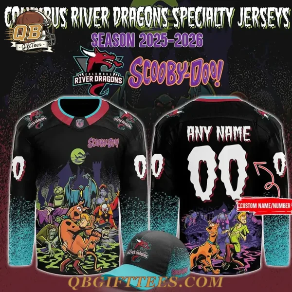 Columbus River Dragons x ScooBy-Doo Night 2025 Hockey Jersey
