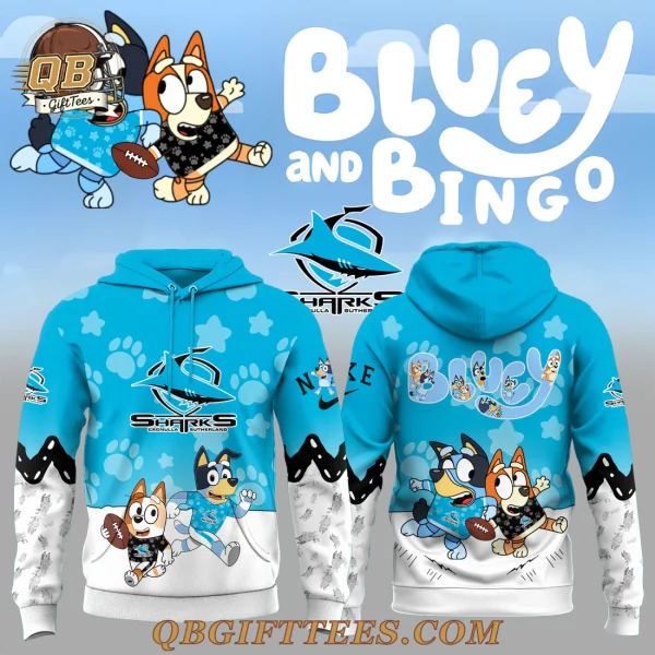 Cronulla-Sutherland Sharks x Bluey and Bingo Special Edition Hoodie
