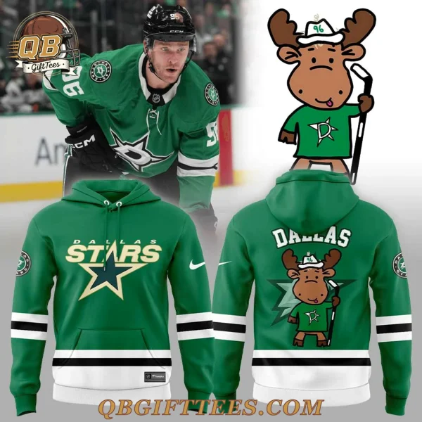 Dallas Stars Kelly Green Doodle Moose Edition Hoodie