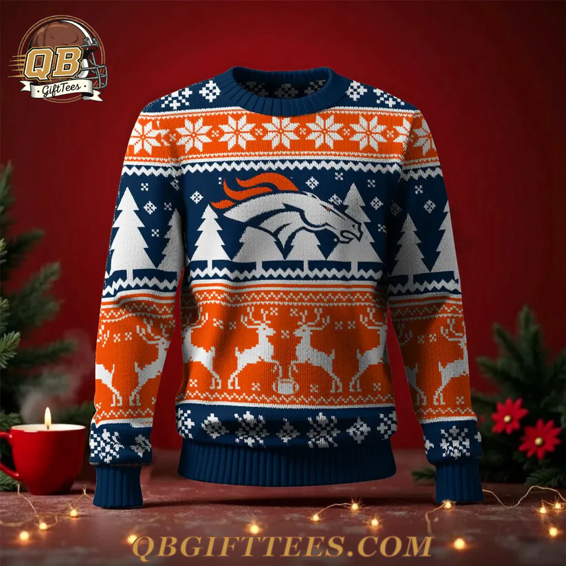 Denver Broncos 2025 Christmas Ugly Sweater Denver Broncos 2025 Christmas Ugly Sweater