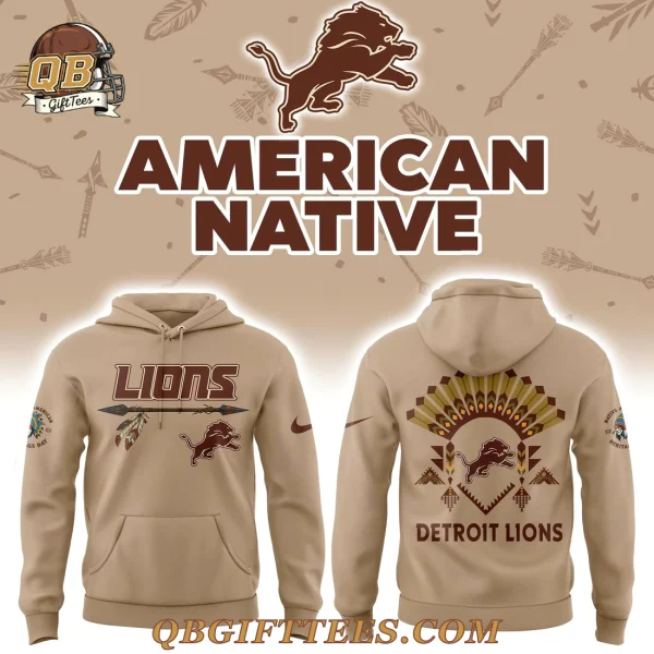 Detroit Lions Native American Heritage 2025 Edition Hoodie