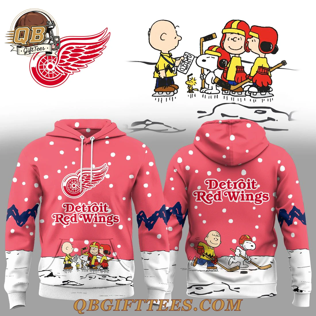 Detroit Red Wings x Snoopy Special Edition Hoodie Detroit Red Wings x Snoopy Special Edition Hoodie