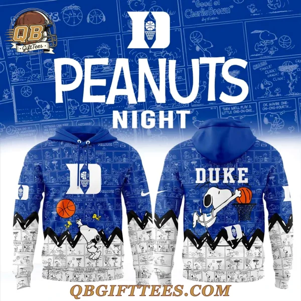 Duke Blue Devils 75th Anniversary of Peanuts Edition Hoodie