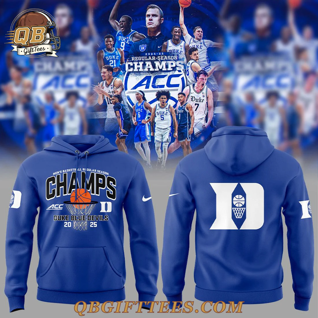 Duke Men Blue 84 Unisex 2025 ACC Regular Season Champions Limited Edition Hoodie Duke Men Blue 84 Unisex 2025 ACC Regular Season Champions Limited Edition Hoodie