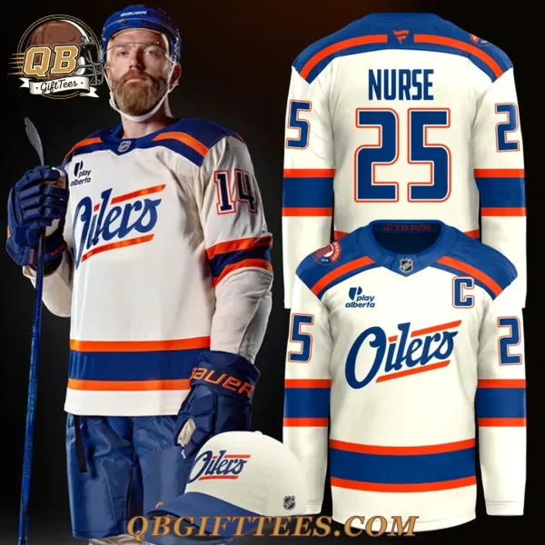 Edmonton Oilers Darnell Nurse 25 Special Edition Hockey Jersey