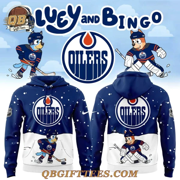 Edmonton Oilers x Bluey and Bingo Limited Edition Hoodie