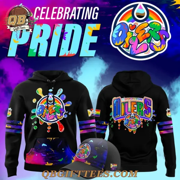 Edmonton Oilers x Pride Month Pullover Graffiti 2025 Limited Edition Hoodie