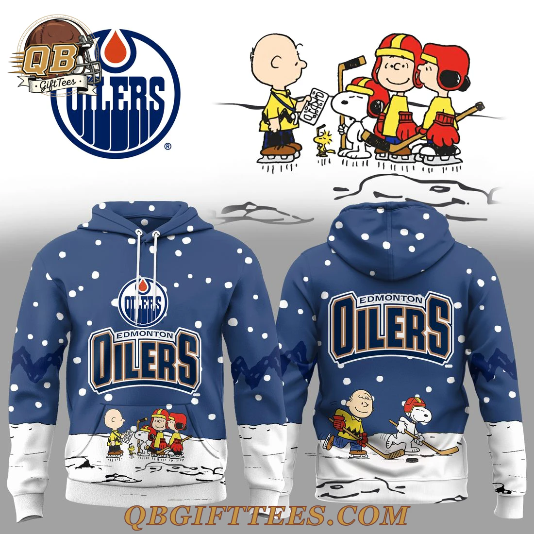 Edmonton Oilers x Snoopy Special Edition Hoodie Edmonton Oilers x Snoopy Special Edition Hoodie