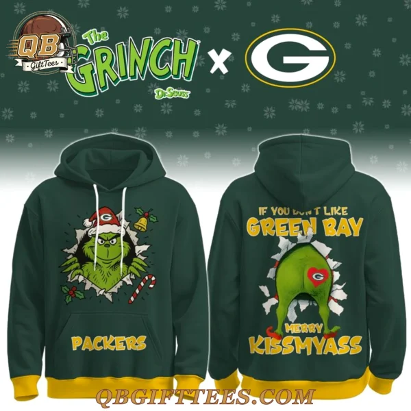 Green Bay Packers x Grinch Naughty Christmas Limited Edition Hoodie