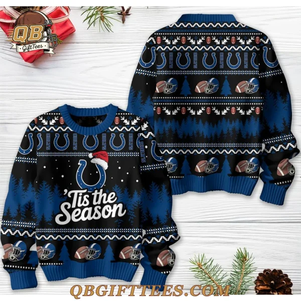 Indianapolis Colts Tis The Season Ugly Sweater