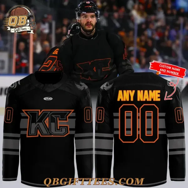 Kansas City Mavericks Blackout Limited Edition Hockey Jersey