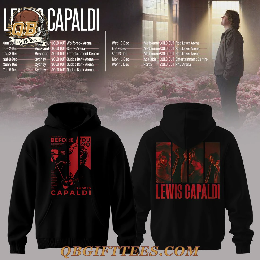 Lewis Capaldi Tour 2025 Limited Hoodie Lewis Capaldi Tour 2025 Limited Hoodie