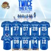 Philadelphia Eagles xTWICE THIS IS FSeattle Seahawks X TWICE THIS IS FOR WORLD TOUR PART II Special Edition JerseyOR WORLD TOUR PART II 2025 Edition Football Jersey