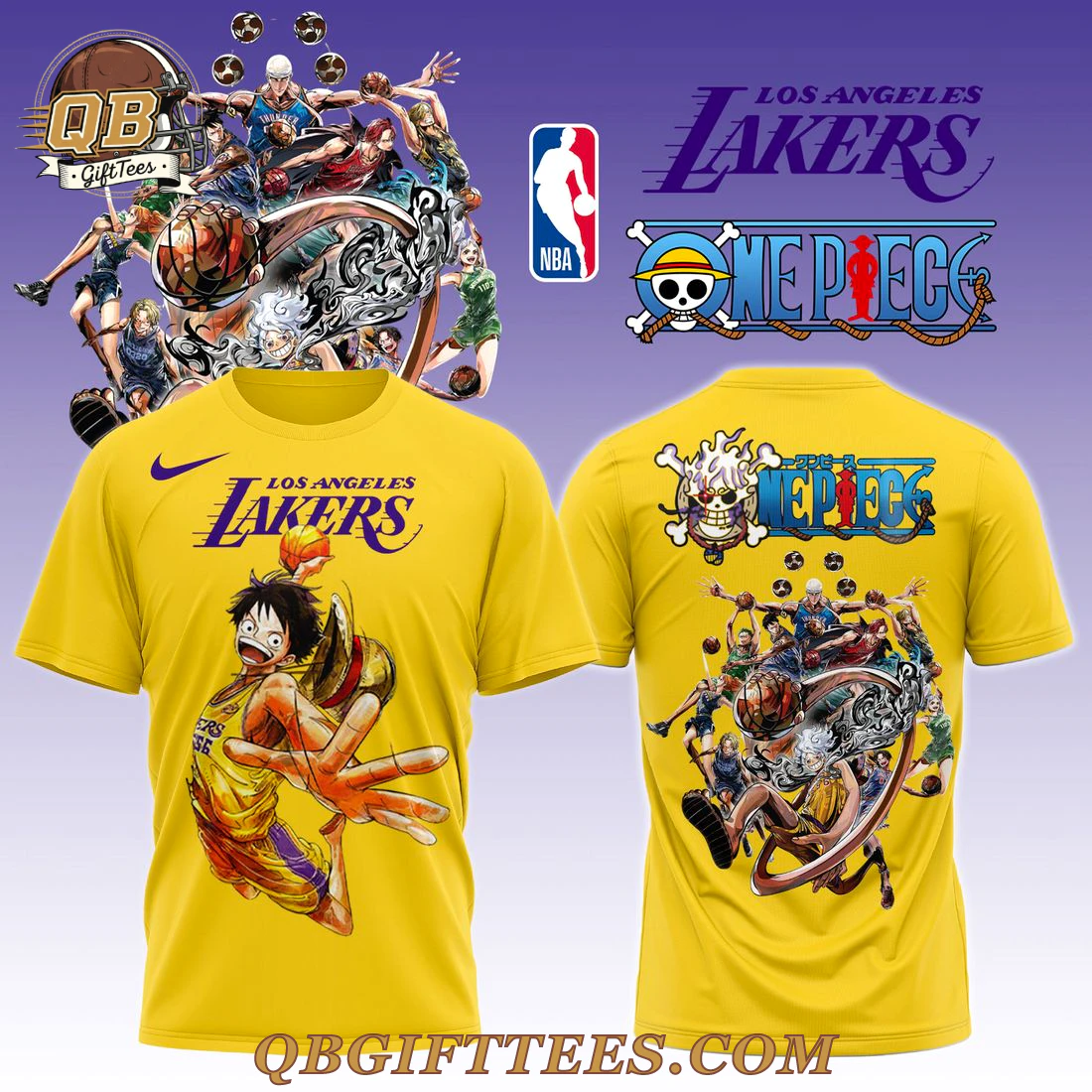 Los Angeles Lakers x ONE PIECE 2025 Edition T-Shirt Los Angeles Lakers x ONE PIECE 2025 Edition T-Shirt
