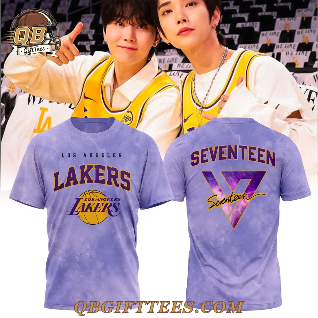 Los Angeles Lakers x Seventeen World Tour Shirt Los Angeles Lakers x Seventeen World Tour Shirt