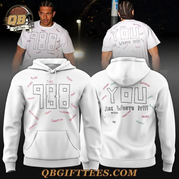 Mack Hollins 988 You Are Worth It Limited Edition Hoodie