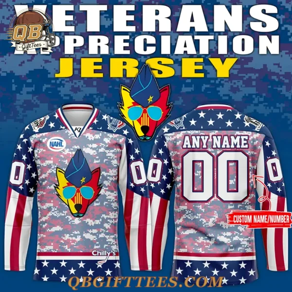 Mexico Ice Wolves Veterans Appreciation Jersey