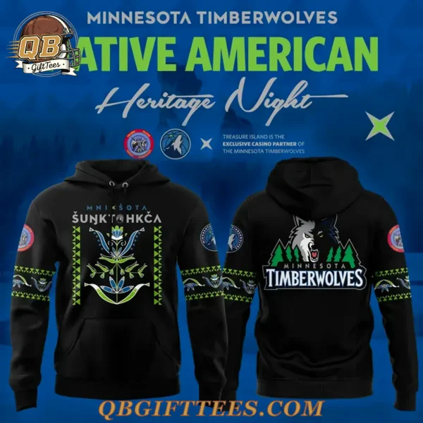 Minnesota Timberwolves Native Anmerican Heritage Night 2025 Special Edition Hoodie