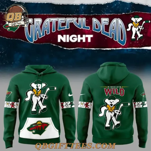 Minnesota Wild Grateful Dead Night Green Special Edition Hoodie