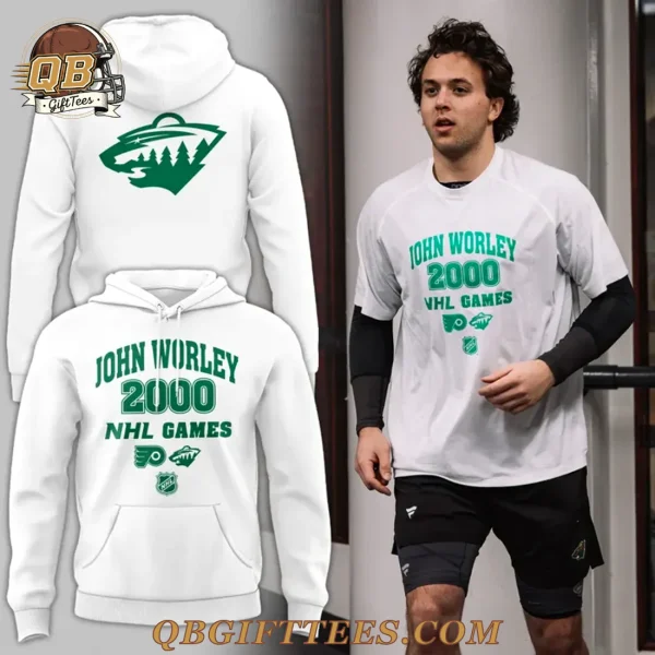Minnesota Wild John Worley 2000 NHL Games Edition Hoodie