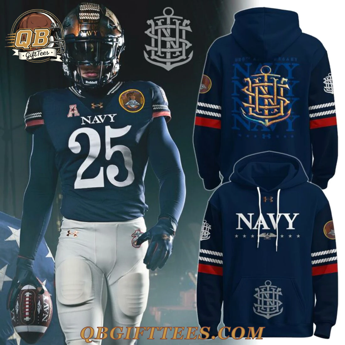 Navy Midshipmen 250th Heritage Limited Edition Hoodie Navy Midshipmen 250th Heritage Limited Edition Hoodie