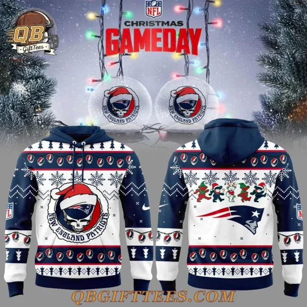 New England Patriots Grateful Dead Christmas Game Day Edition Hoodie