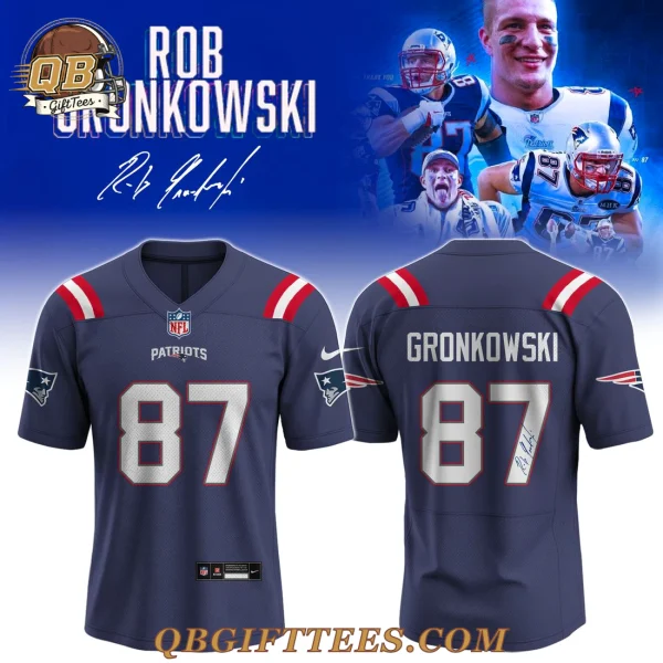 New England Patriots honor Rob Gronkowski with commemorative No. 87 Jersey