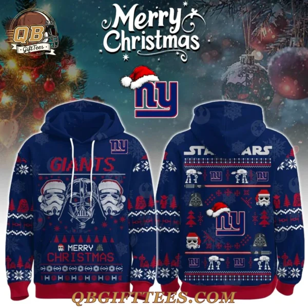 New York Giants Merry Christmas The Force Limited Edition Hoodie