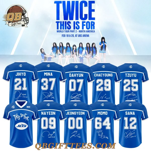New York Jets x TWICE THIS IS FSeattle Seahawks X TWICE THIS IS FOR WORLD TOUR PART II Special Edition JerseyOR WORLD TOUR PART II 2025 Edition Football Jersey