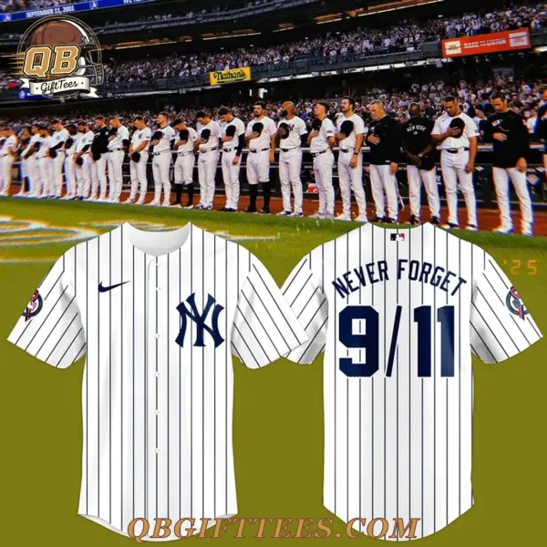 New York Yankees Never Forget 9/11 Baseball Jersey