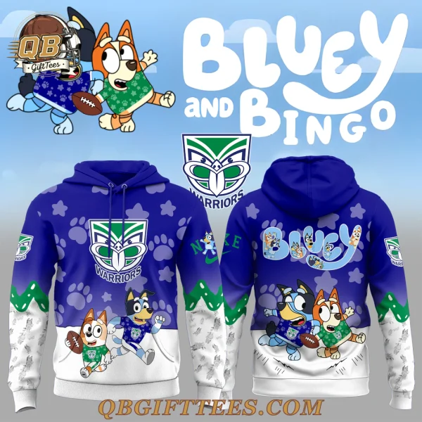New Zealand Warriors x Bluey and Bingo Special Edition Hoodie