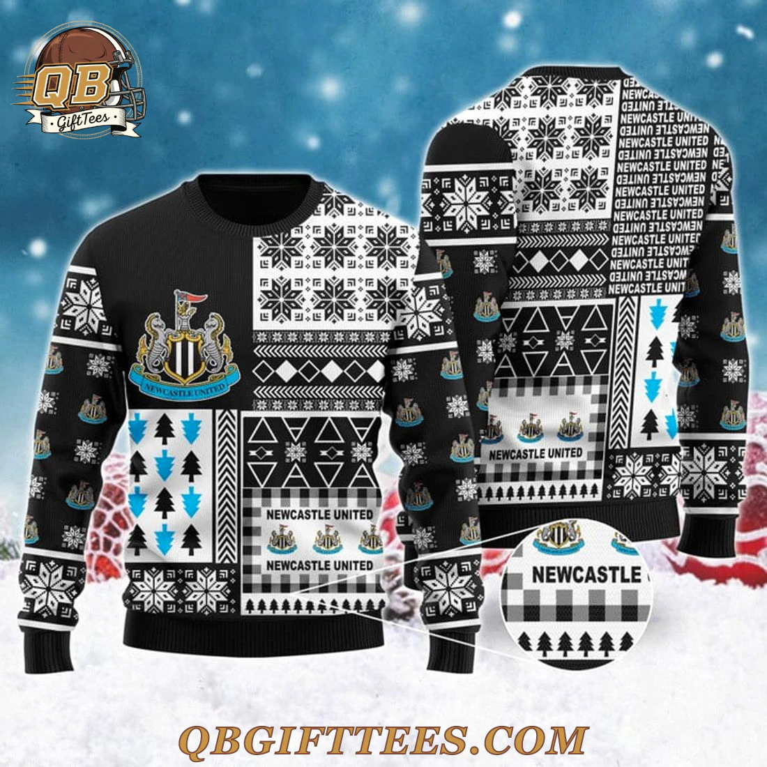 Newcastle United Noel Ugly Sweater Newcastle United Noel Ugly Sweater