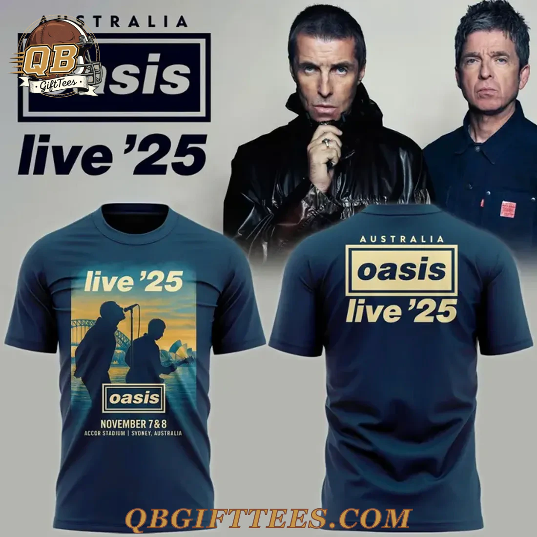 Oasis Live 25 Accor Stadium Sydney Limited Edition Shirt Oasis Live 25 Accor Stadium Sydney Limited Edition Shirt