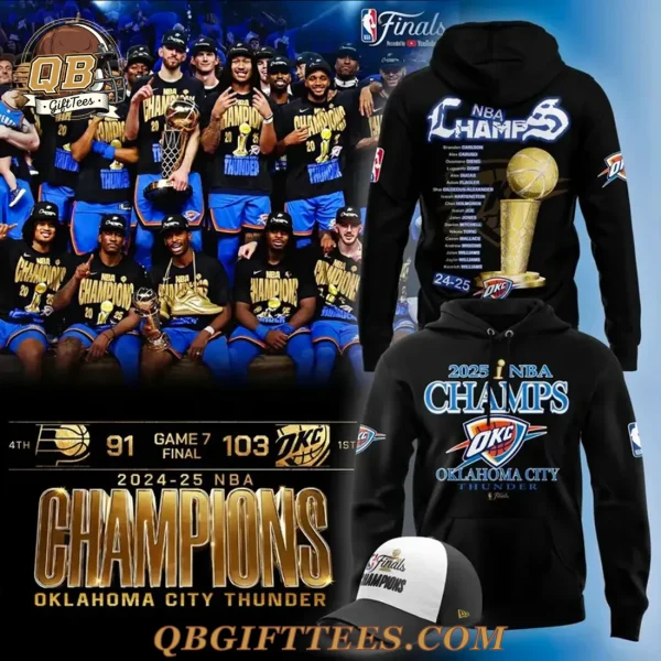 Oklahoma City Thunder 2025 NBA CHAMPIONS Limited Edition Hoodie