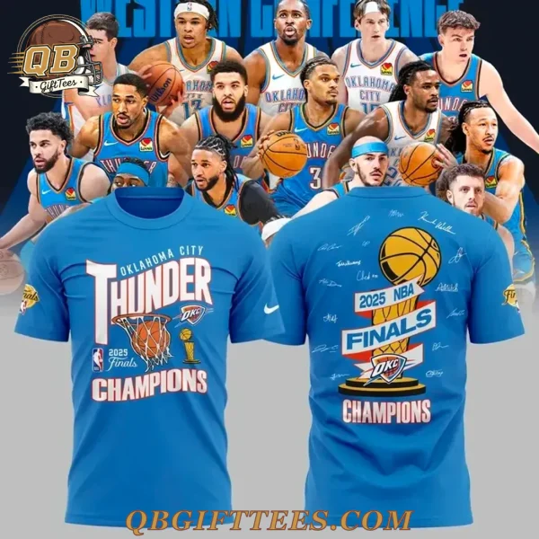 Oklahoma City Thunder Association Champions 2025 T-Shirt