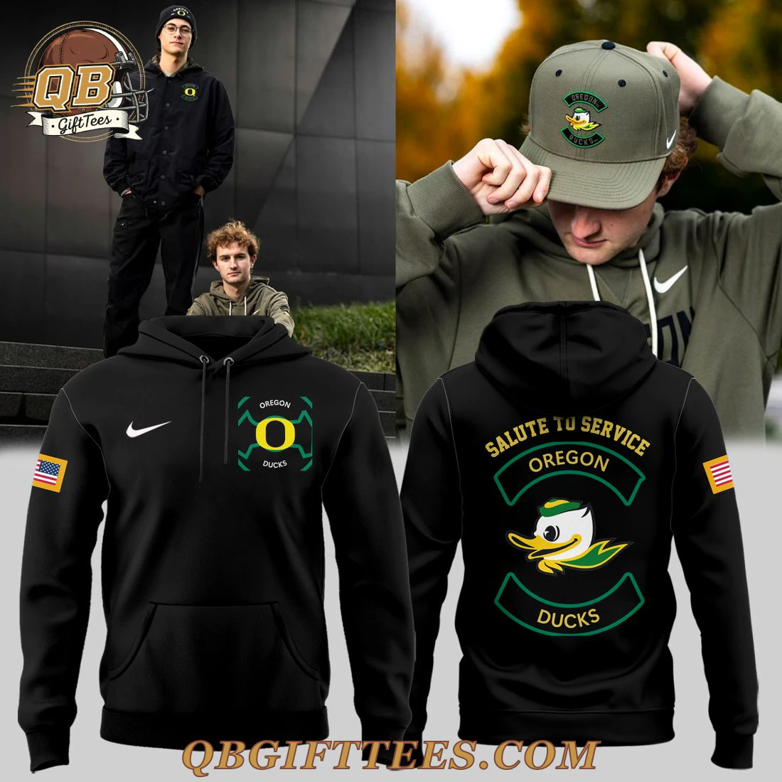 Oregon Ducks Military Appreciation Special Edition Hoodie Oregon Ducks Military Appreciation Special Edition Hoodie