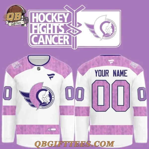Ottawa Senators Hockey Fight Cancer 2025 Hockey Jersey