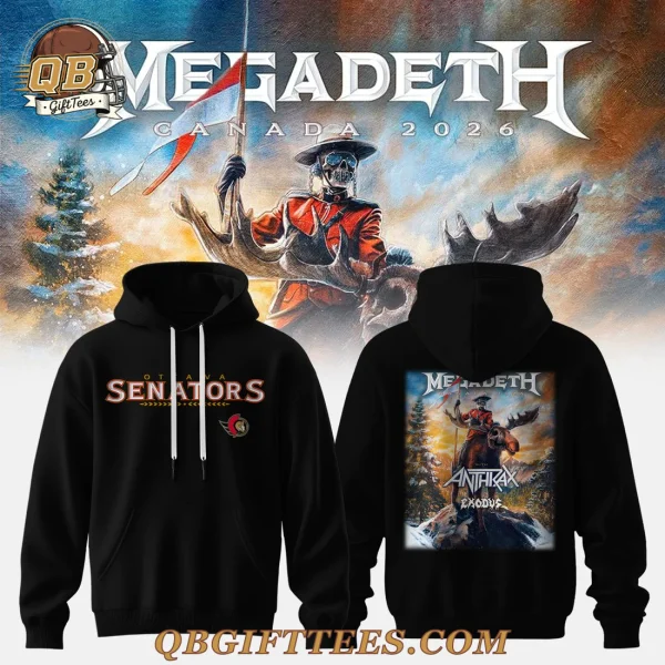 Ottawa Senators x Megadeth Canada 2026 Tour Special Edition Hoodie