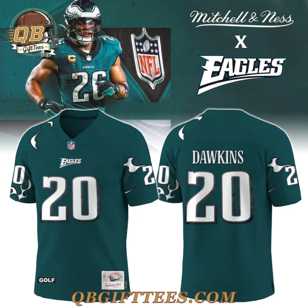 Philadelphia Eagles GOLF WANG x Mitchell and Ness Football Jersey