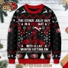 san francisco 49ers x deadpool christmas ugly sweater 1.webp
